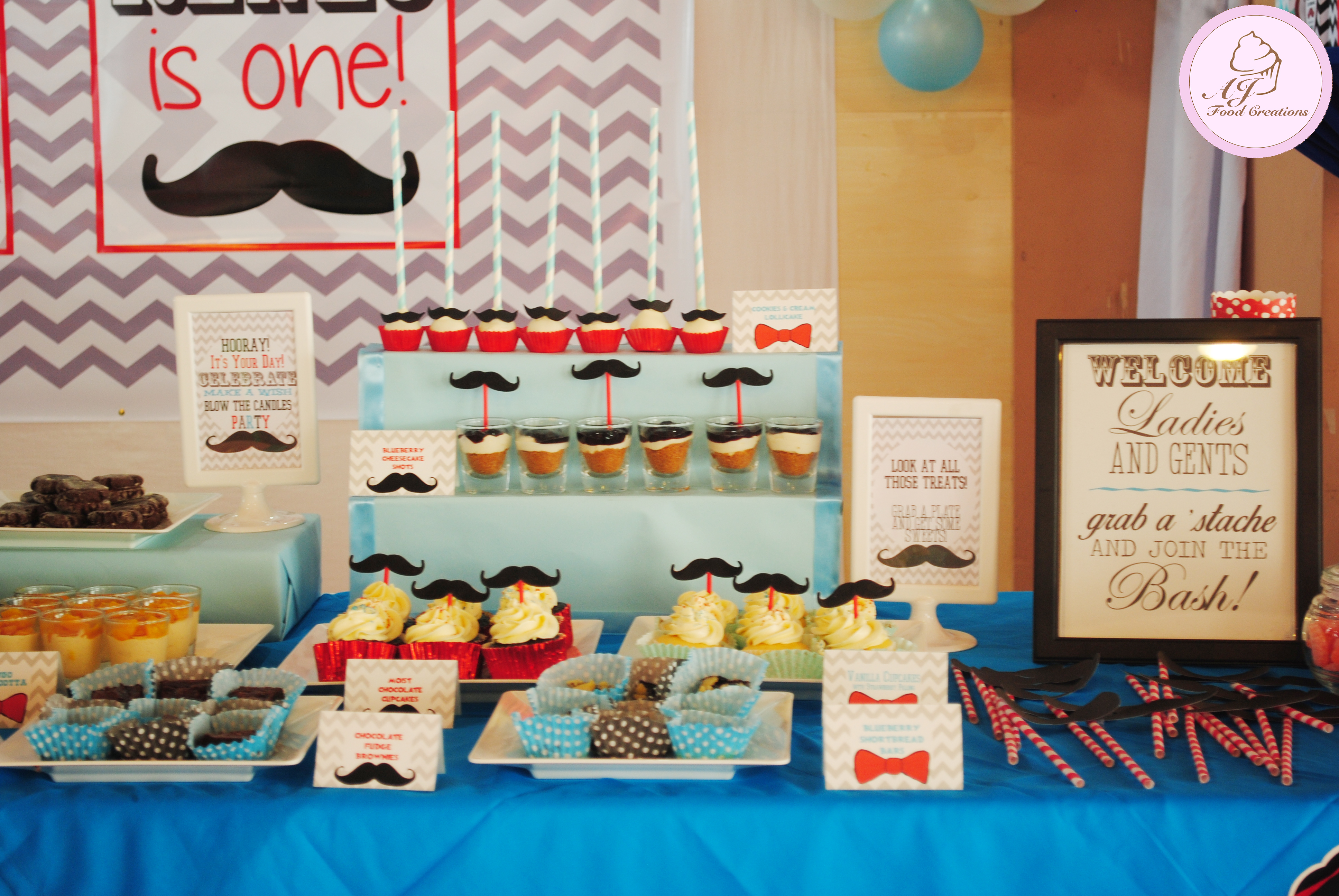 Renzo S Little Man Themed 1st Birthday Party Aj Food Creations